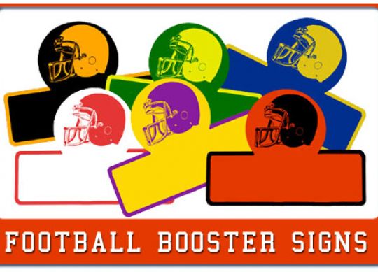 Football Booster Signs