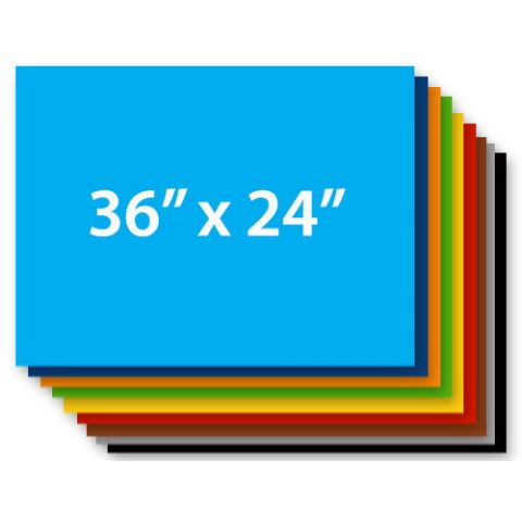 36" x 24" 4mm Corrugated Sign Blank COLORS